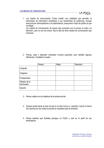 Los medios de comunicación - Materiales de Lengua y Literatura
