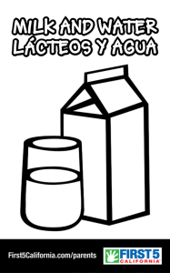 milk and water lácteos y agua