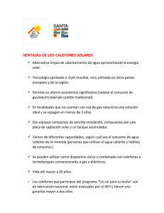 Ventajas de los calefones solares