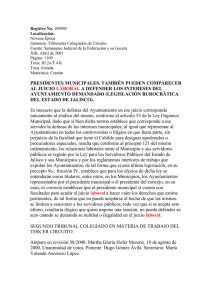 presidentes municipales. también pueden comparecer al juicio