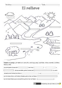 El Relieve: Hoja de Trabajo de Geografía para Niños