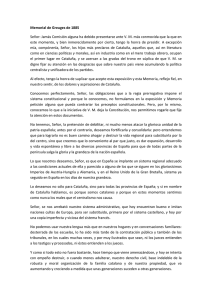 Memorial de Greuges de 1885 Señor: Jamás Comisión alguna ha
