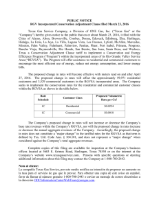 Public Notice - Texas Gas Service