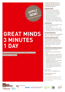 E-Flyer - Falling Walls