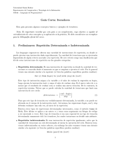 Repetición Determinada e Indeterminada - LDC