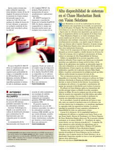 Alta disponibilidad de sistemas en el Chase Manhattan Bank con