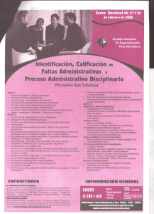 Identificación, Calificaciónde Faltas Administrativas y Proceso