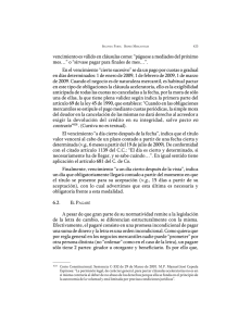 vencimiento es válido en cláusulas como: “páguese a mediados del