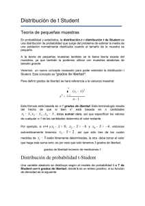 Distribución de t Student