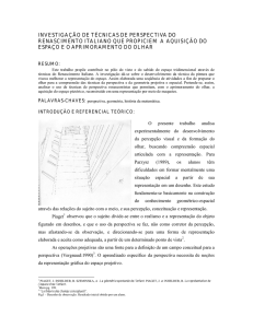 investigação de técnicas de perspectiva do renascimento