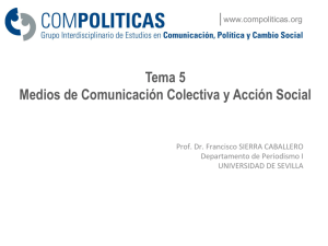 Tema 5 Medios de Comunicación Colectiva y Acción