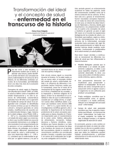 enfermedad en el transcurso de la historia