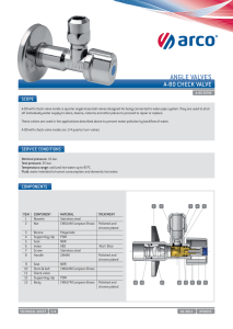 A-80 Check Valve Technical Sheet | ARCO Valves