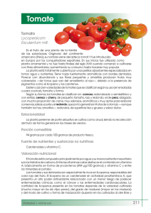 Tomate - FEN. Fundación Española de la Nutrición