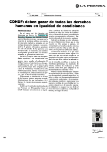 CDHDF deben gozar de todos los derechos