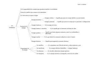 LA ENERGÍA Es la capacidad de los cuerpos para producir cambios