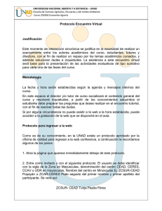 Protocolo Encuentro Virtual Justificación Este momento de