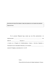 Por la presente Diligencia hago constar que este libro perteneciente