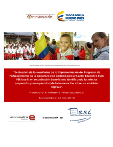 Descargue Documento Evaluación de Impacto PER fase II