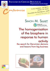 The homogenisation of the biosphere in response to human activity