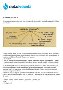 El orante se expresa