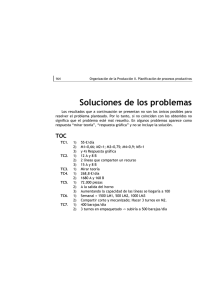 Soluciones de los problemas