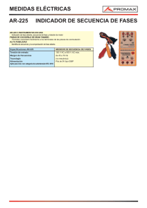 Indicador de secuencia de fases - AR-225