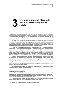 Los diez aspectos claves de una Educación Infantil de calidad