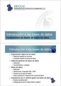 Introducción a las bases de datos