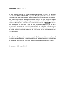 Expediente nº 1/2014 M.F y V.U.A. Al haber quedado vacantes en el