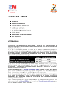 TRASHUMANCIA: LA MESTA INTRODUCCIÓN