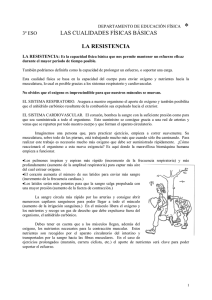 LAS CUALIDADES FÍSICAS BÁSICAS LA RESISTENCIA