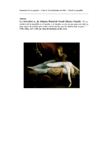 Anexo LA PESADILLA, de Johann Heinrich Fussli (Henry Fuseli): “El