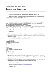 Ensayos para Gente Joven