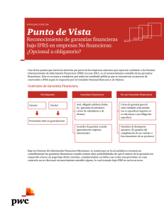 Reconocimiento de garantías financieras bajo IFRS en