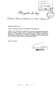 Sancionan con fuerza de Ley: Artículo 1: Se agrega el artículo 119