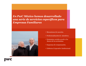 En PwC México hemos desarrollado una serie de servicios