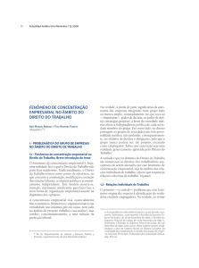 Fenómeno de Concentração Empresarial no Âmbito do Direito do