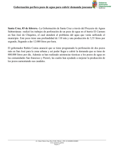 Gobernación perfora pozo de agua para cubrir demanda josesana