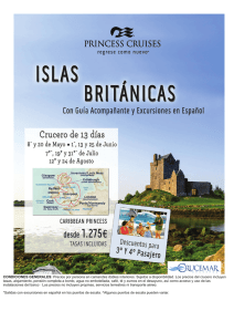 CONDICIONES GENERALES: Precios por persona en