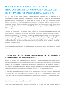 Sepsis por Klebsiella oxytoca productora de la
