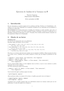 Ejercicios de Análisis de la Varianza con R