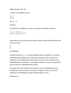 Baldor ejercicio 139 - #2 2. Hallar el verdadero valor de: Para