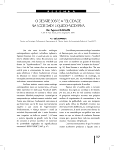 Resenha: o debate sobre a felicidade na sociedade líquido