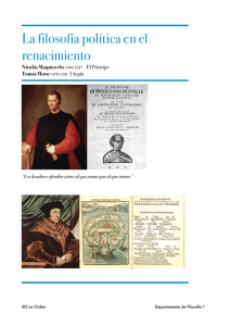 La filosofía política en el renacimiento