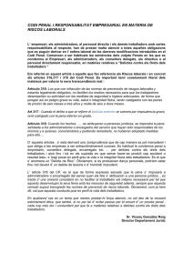 codi penal i responsabilitat empresarial en materia de riscos laborals