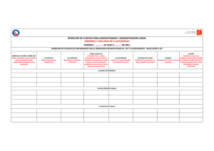 Matriz para administradores zonales