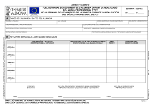 Hoja Seguimiento FCT: Actividades Semanales del Alumno