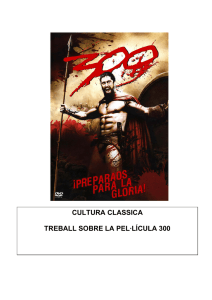 cultura classica treball sobre la pel·lícula 300
