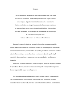 Resumen “Lo verdaderamente importante no es si uno tiene miedo